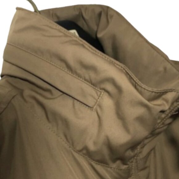 Polo Ralph Lauren Men's Jacket Medium Tan Fleece Lining Full Zip Roll-up Hood XL - Picture 15 of 16